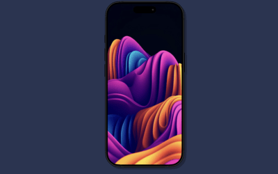 Vibrant Abstract Multicolor Flow with Dark Background